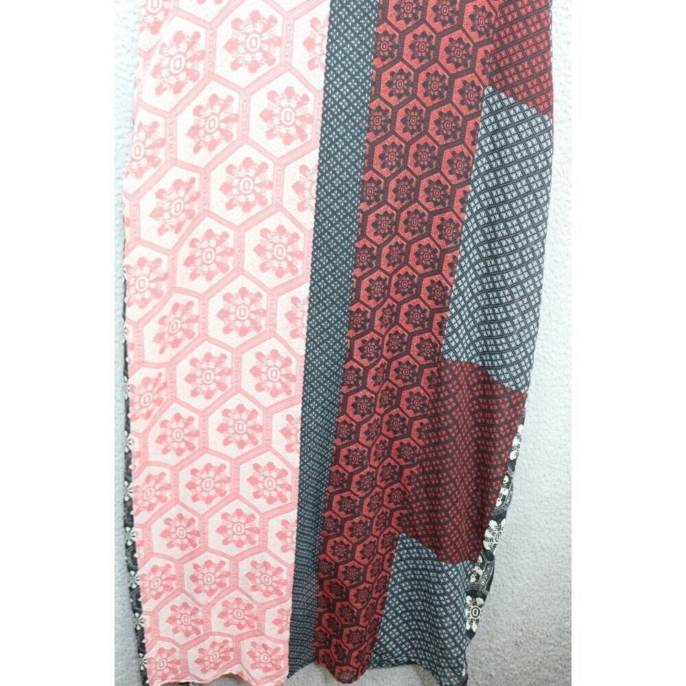 RD Style Maxi Chiffon Mixed Prints Braided Straps Dress-Size Medium-Whimsigoth - Picture 2 of 12